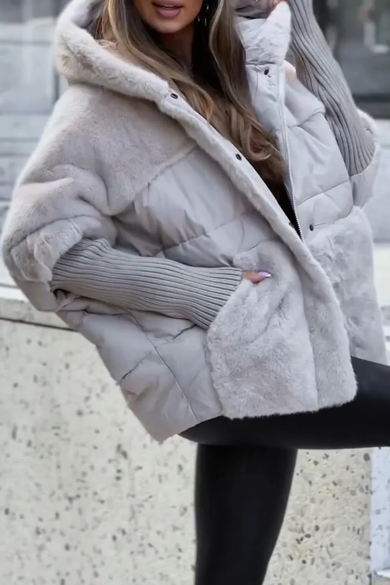 Women's Cozy Hooded Puffer Jacket