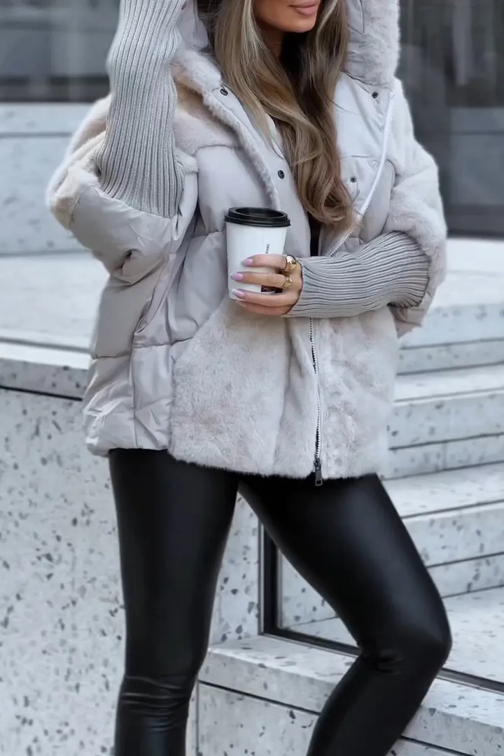 Women's Cozy Hooded Puffer Jacket