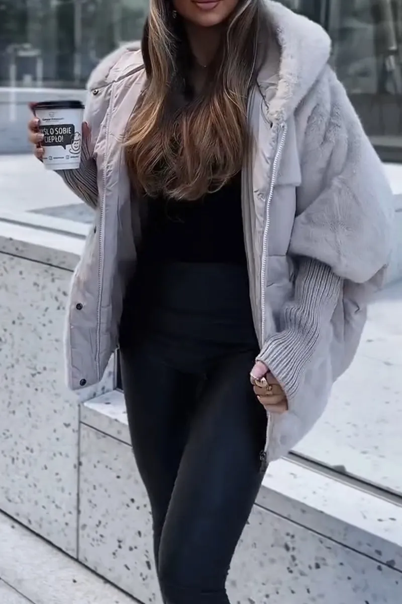Women's Cozy Hooded Puffer Jacket