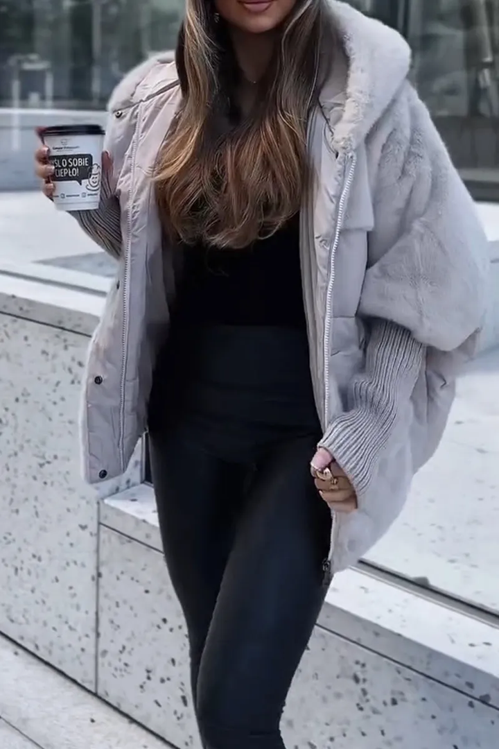 Women's Cozy Hooded Puffer Jacket