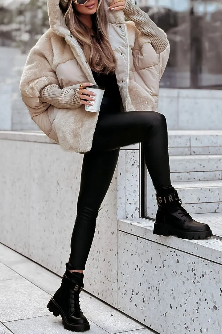 Women's Cozy Hooded Puffer Jacket