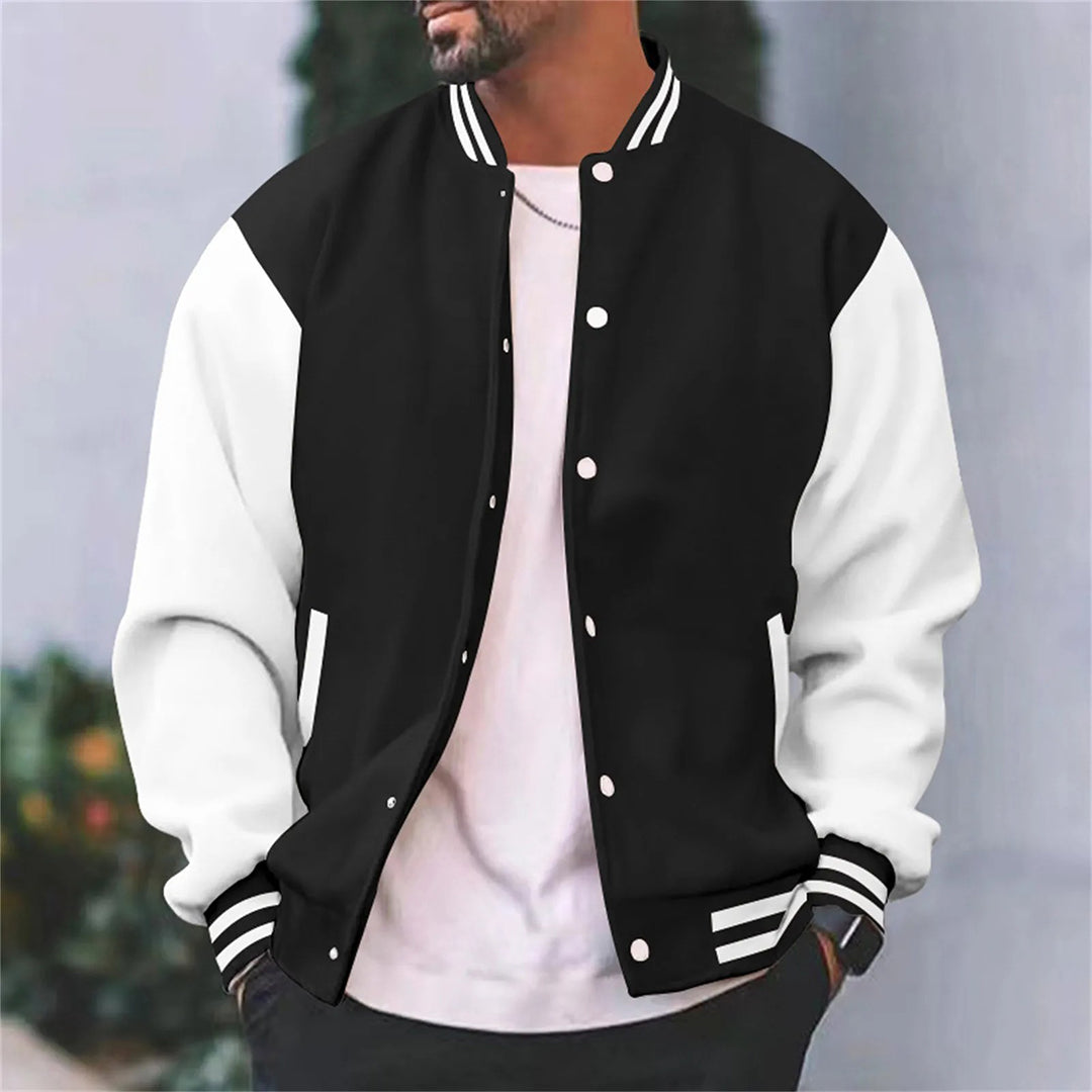 Men's Varsity Contrast Sleeve Jacket