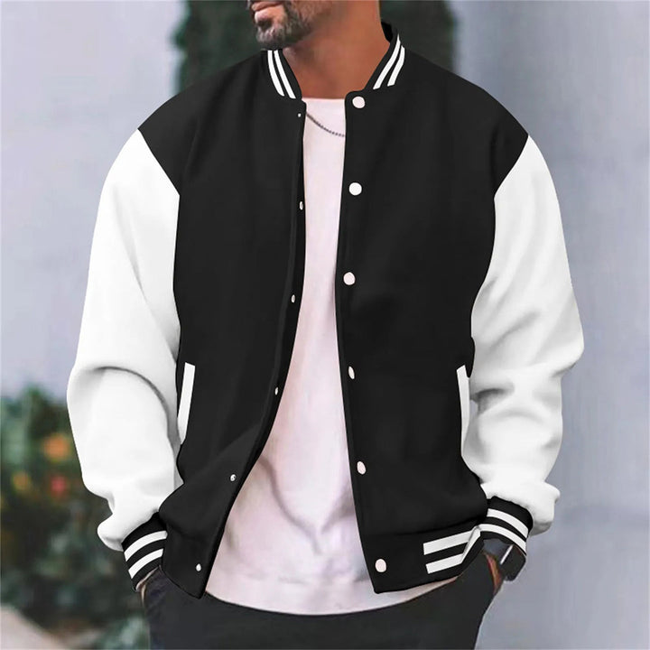 Men's Varsity Contrast Sleeve Jacket