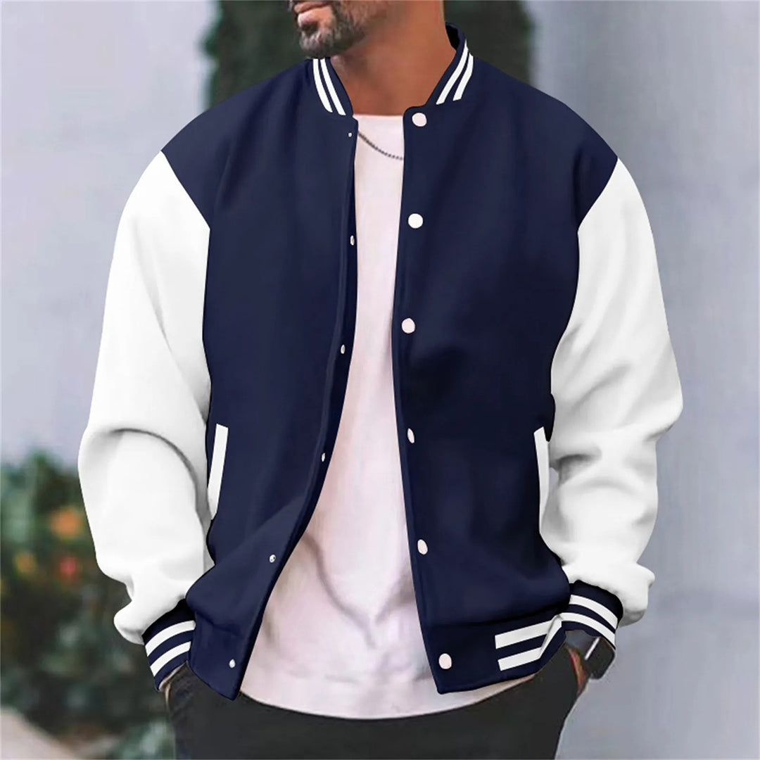 Men's Varsity Contrast Sleeve Jacket