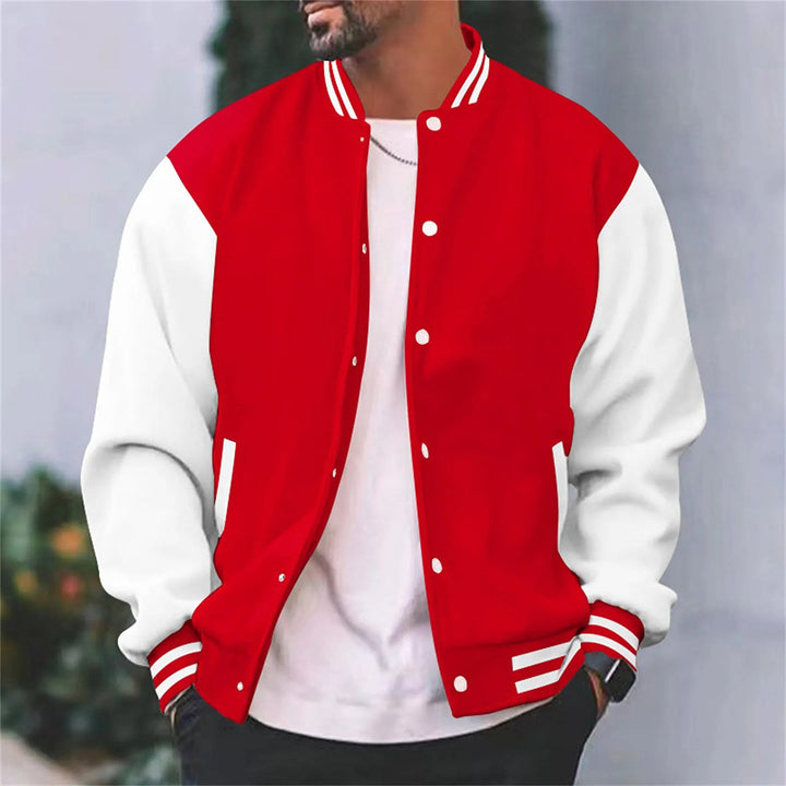 Men's Varsity Contrast Sleeve Jacket