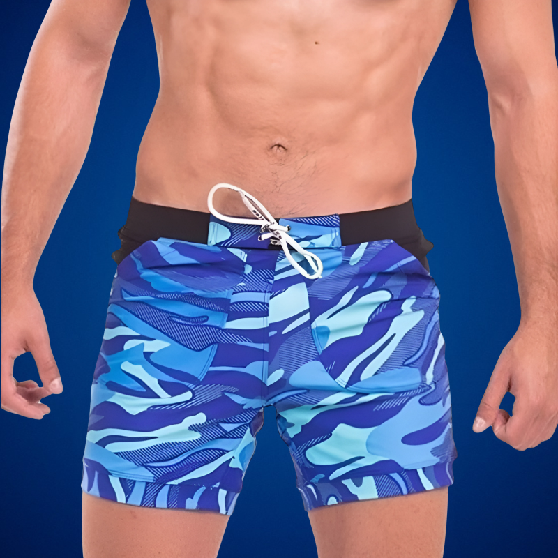 Men's Quick-Dry Camouflage Swim Shorts