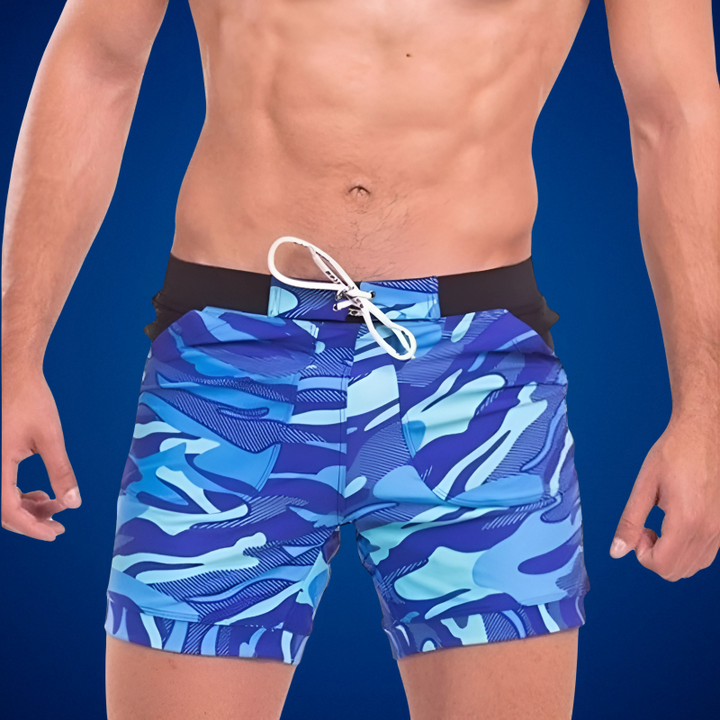 Men's Quick-Dry Camouflage Swim Shorts