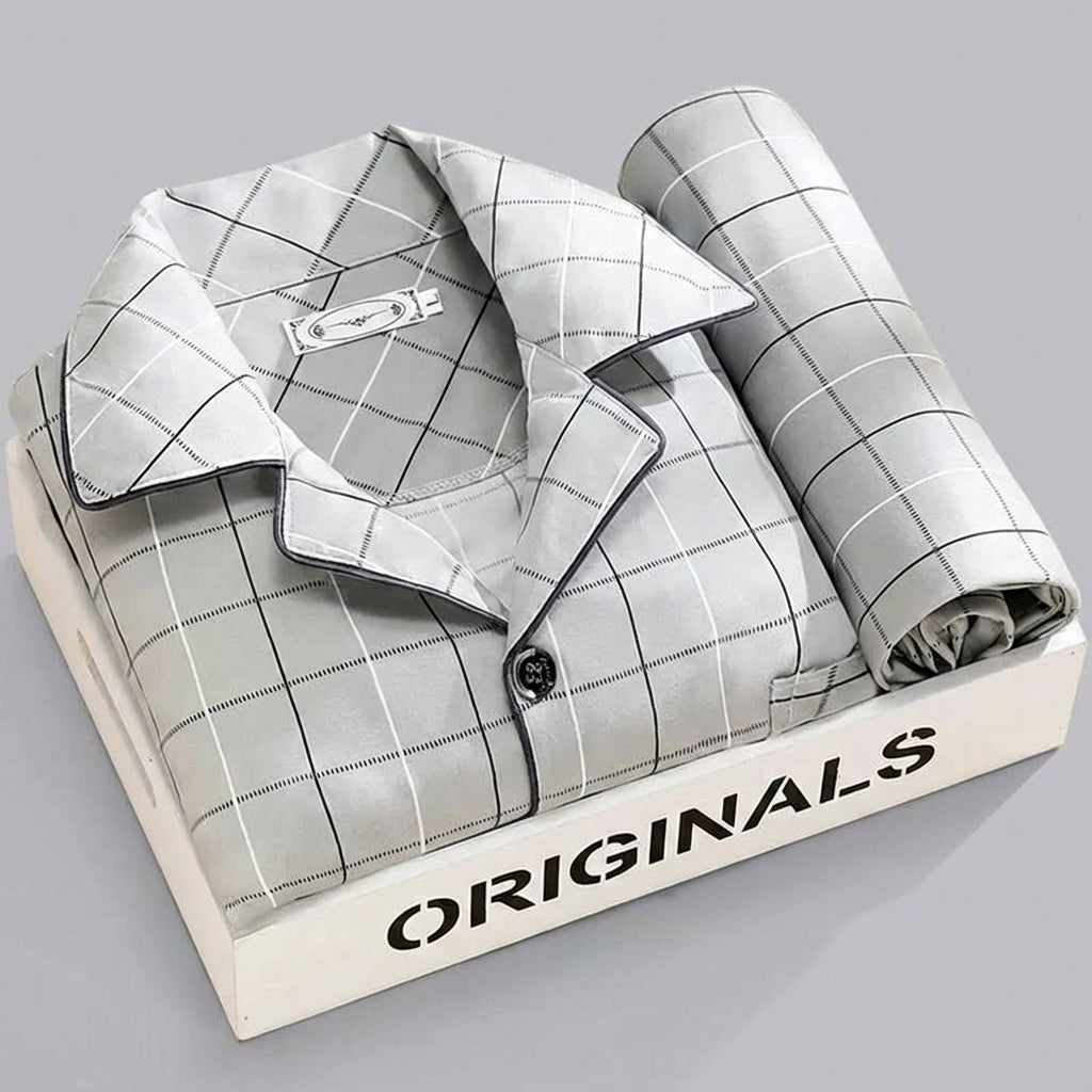 Men's Plaid Lounge Set for Comfort and Style