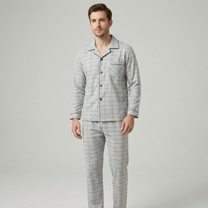 Men's Plaid Lounge Set for Comfort and Style