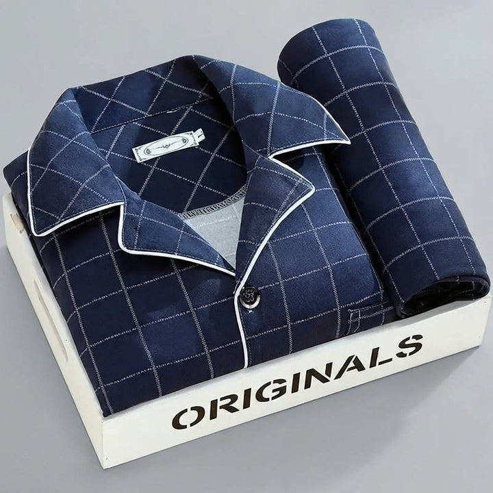 Men's Plaid Lounge Set for Comfort and Style