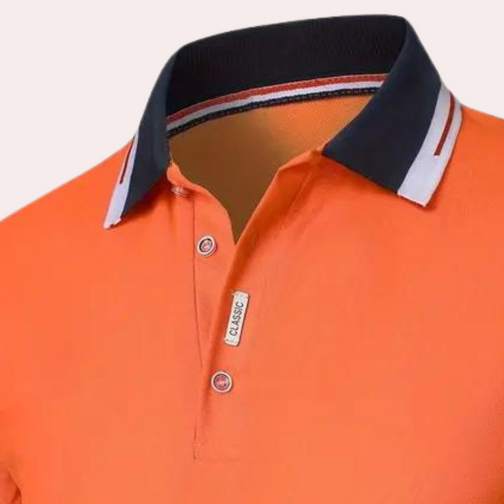 Men's Contrast Trim Polo Shirt