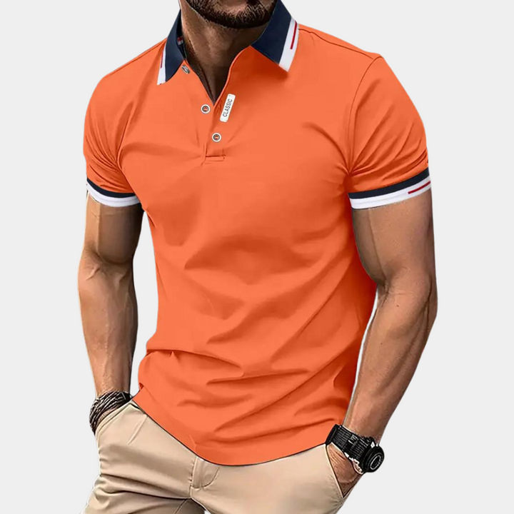 Men's Contrast Trim Polo Shirt