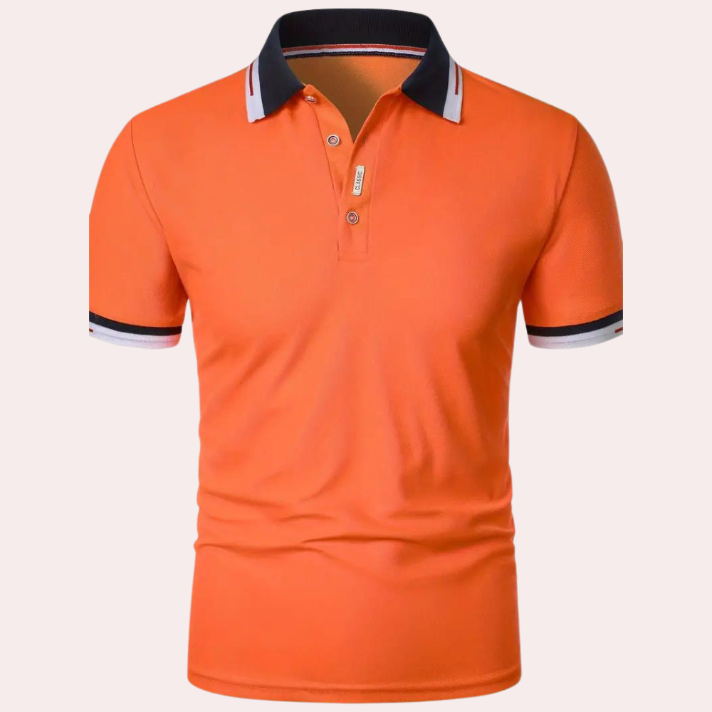 Men's Contrast Trim Polo Shirt