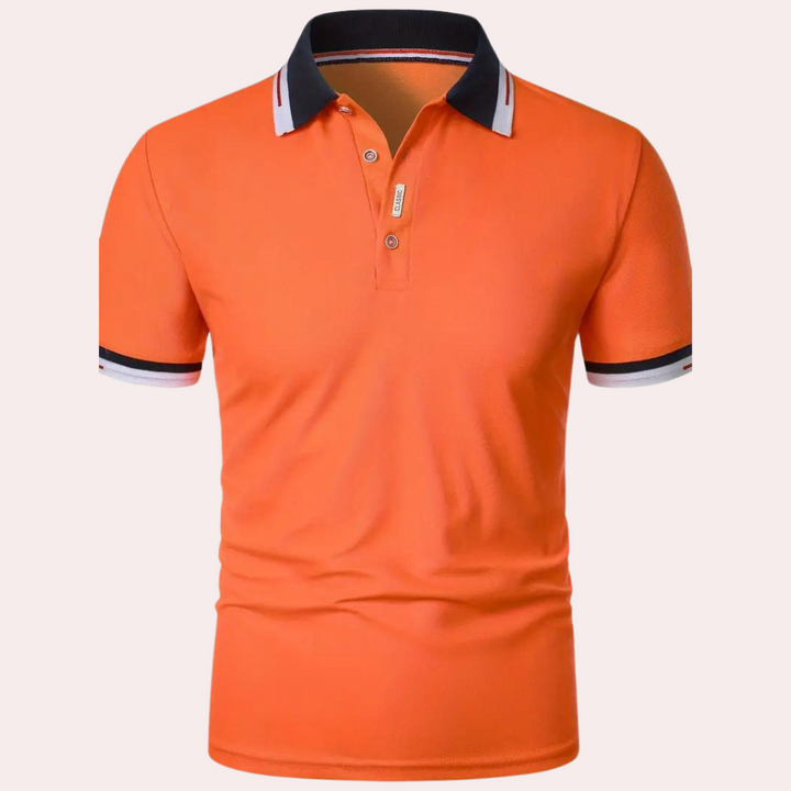Men's Contrast Trim Polo Shirt