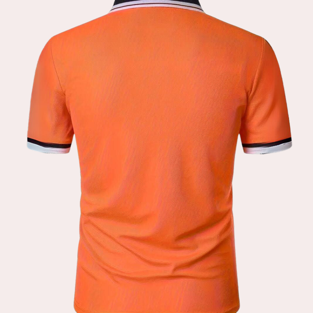 Men's Contrast Trim Polo Shirt