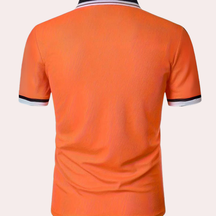 Men's Contrast Trim Polo Shirt