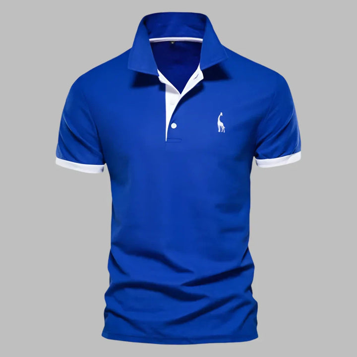 Men's Textured Knit Performance Polo Shirt