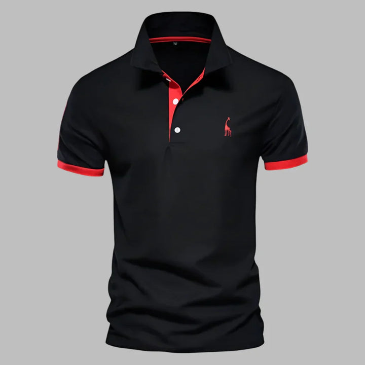 Men's Textured Knit Performance Polo Shirt