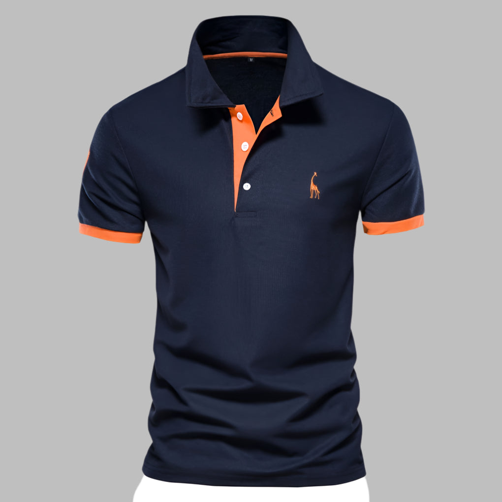 Men's Textured Knit Performance Polo Shirt