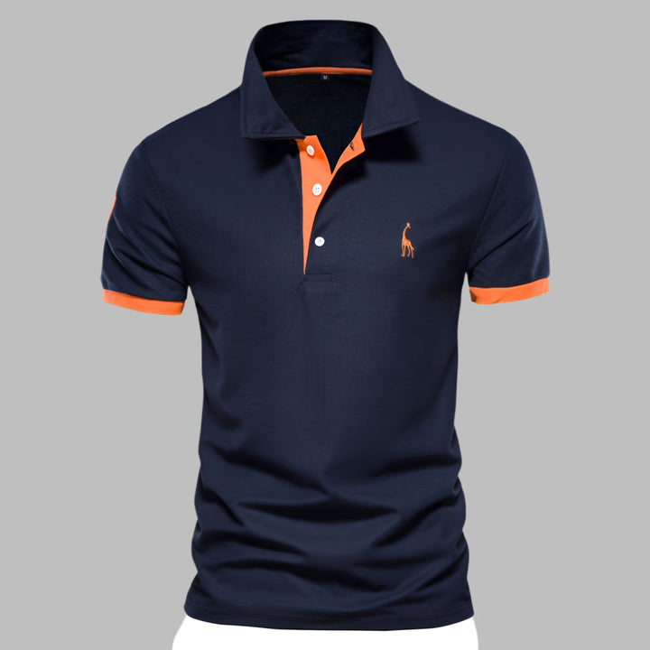 Men's Textured Knit Performance Polo Shirt