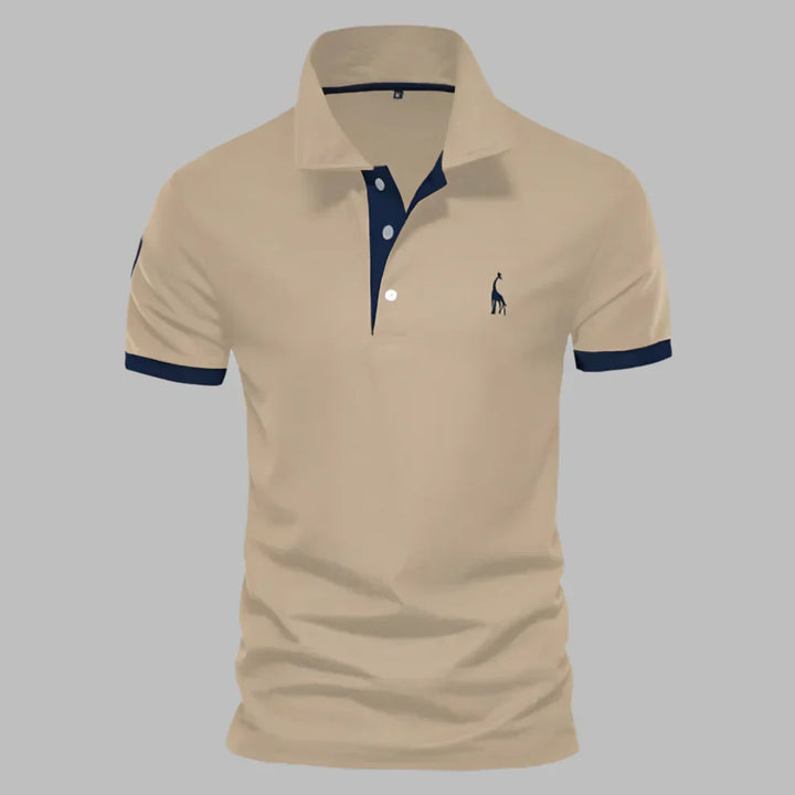 Men's Textured Knit Performance Polo Shirt
