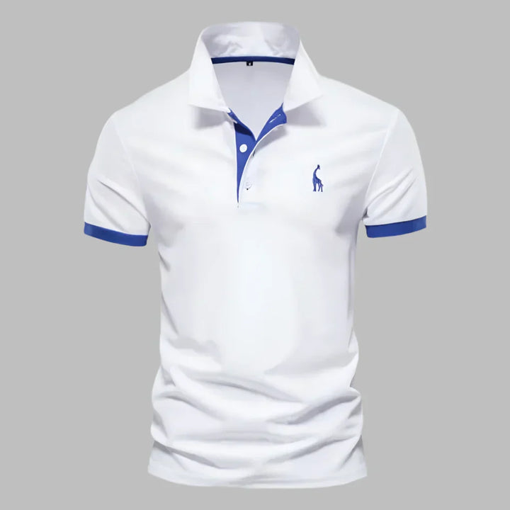 Men's Textured Knit Performance Polo Shirt