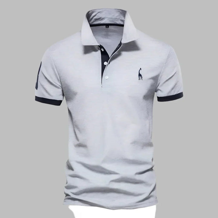 Men's Textured Knit Performance Polo Shirt