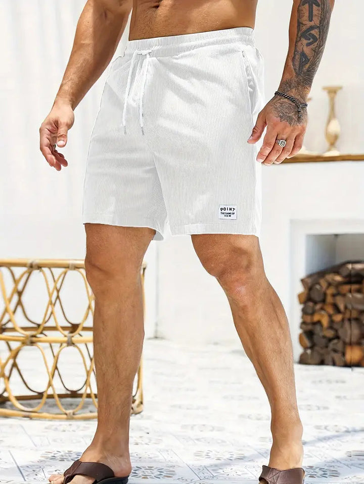 Men's Corduroy Shorts for Beach and Casual Wear