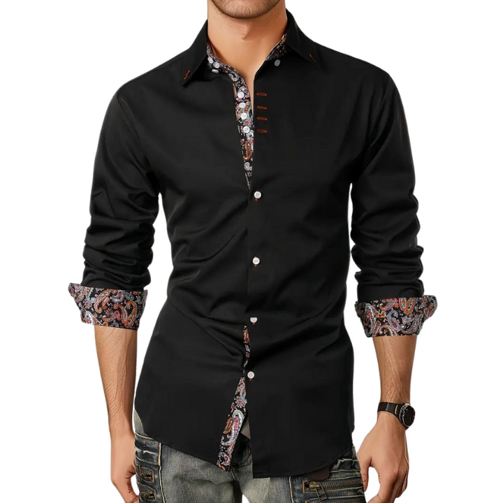 Men's Paisley Detail Dress Shirt