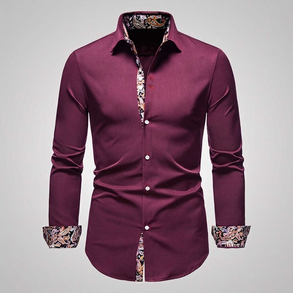 Men's Paisley Detail Dress Shirt