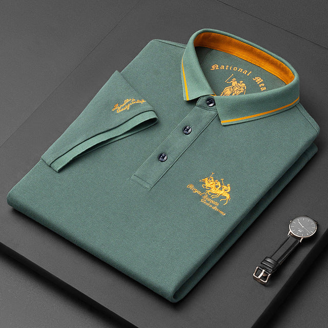 Men's Embroidered Premium Polo Shirt
