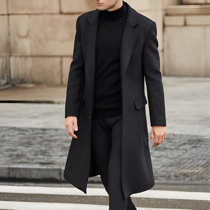 Men's Stylish Warm Wool Overcoat