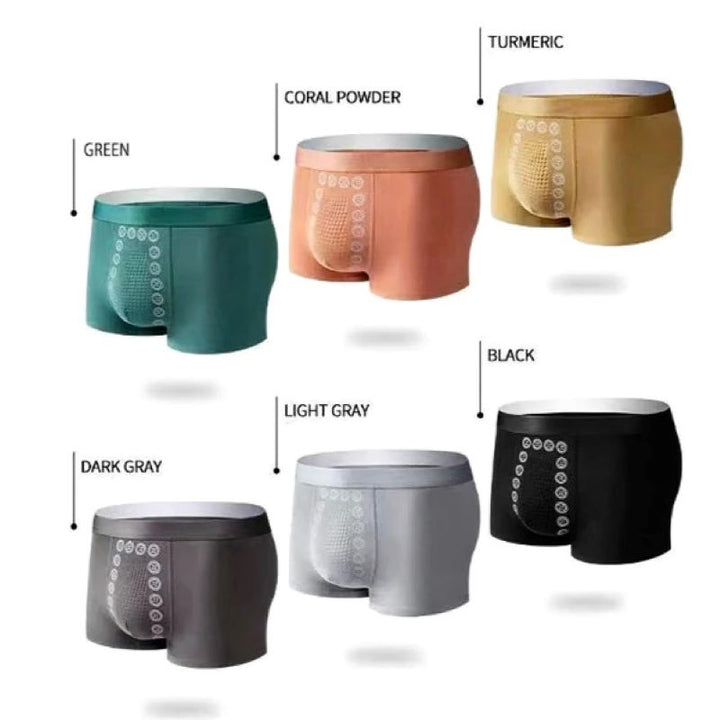 Men's Comfortable Support Boxer Briefs with Massage Fit