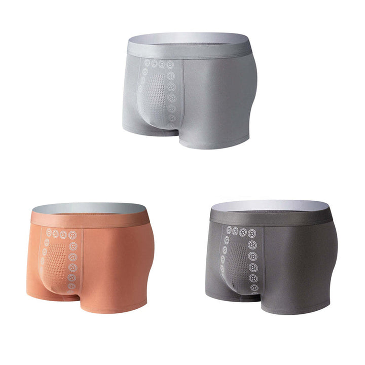 Men's Comfortable Support Boxer Briefs with Massage Fit