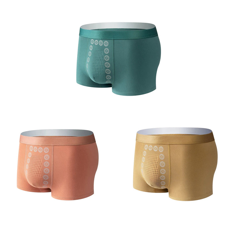 Men's Comfortable Support Boxer Briefs with Massage Fit