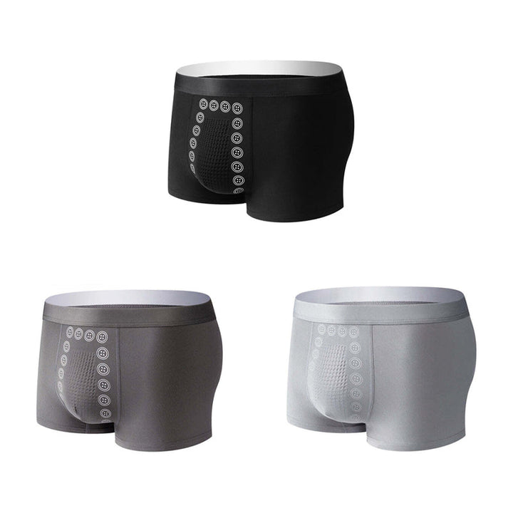 Men's Comfortable Support Boxer Briefs with Massage Fit