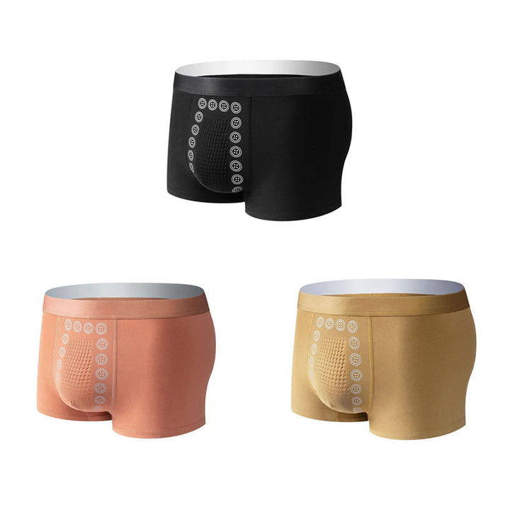 Men's Comfortable Support Boxer Briefs with Massage Fit