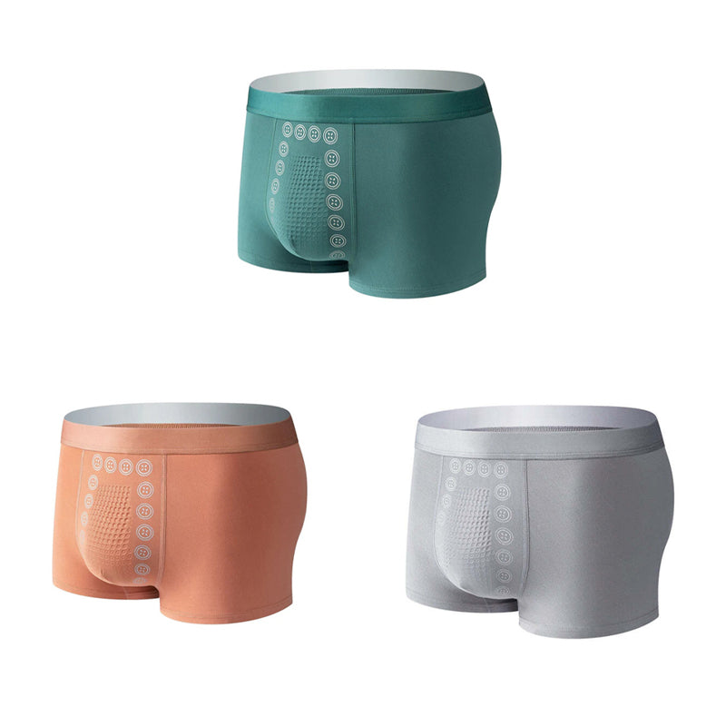 Men's Comfortable Support Boxer Briefs with Massage Fit