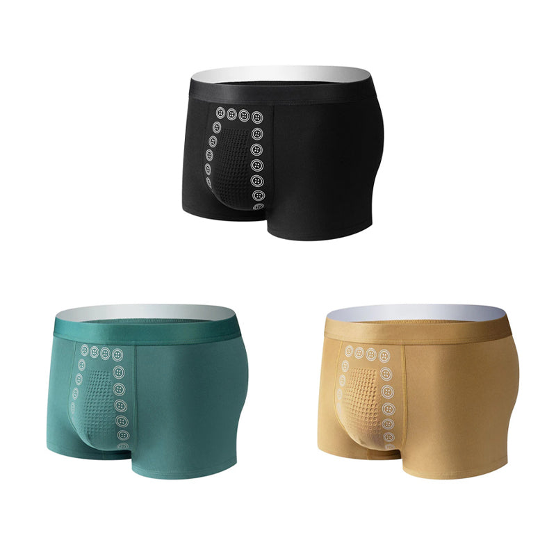 Men's Comfortable Support Boxer Briefs with Massage Fit