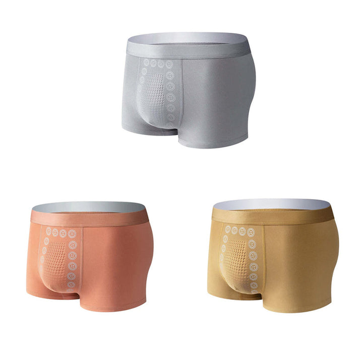 Men's Comfortable Support Boxer Briefs with Massage Fit