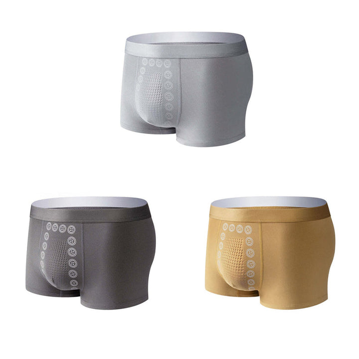Men's Comfortable Support Boxer Briefs with Massage Fit