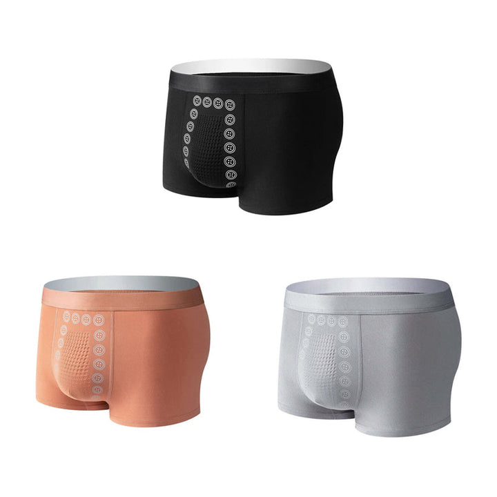 Men's Comfortable Support Boxer Briefs with Massage Fit