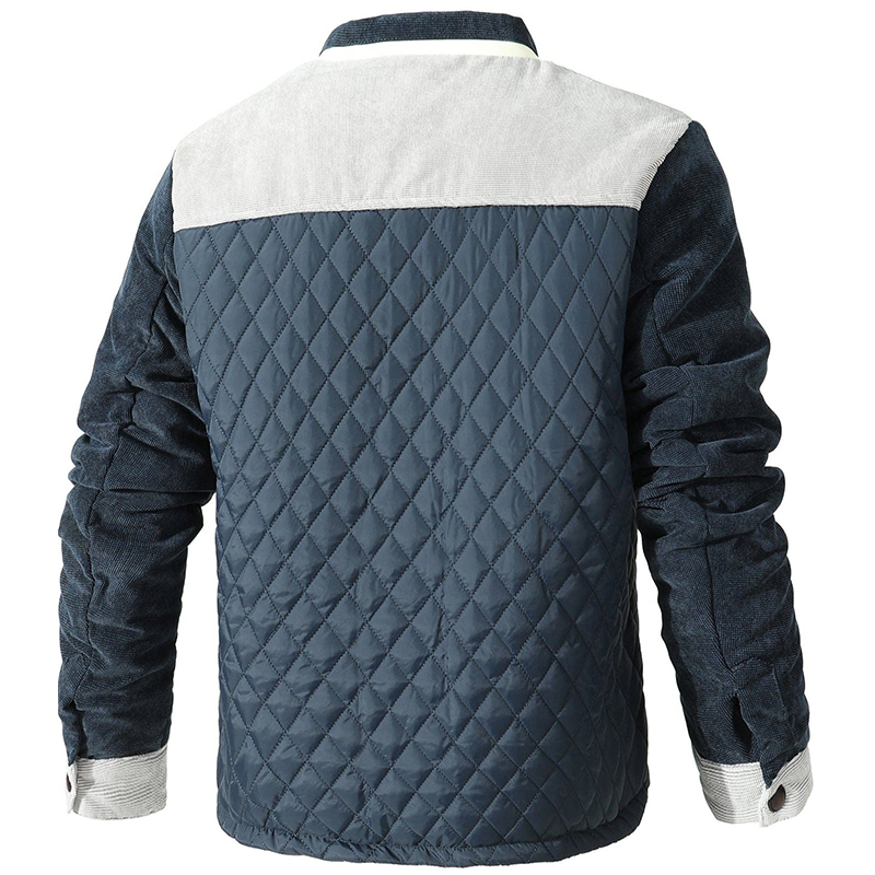 Men's Quilted Windproof Bomber Jacket for Ultimate Comfort