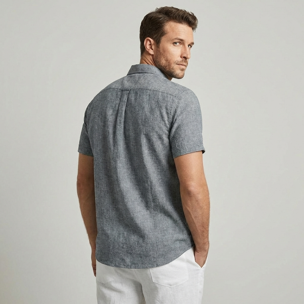 Men's Airy Cotton Linen Blend Casual Shirt