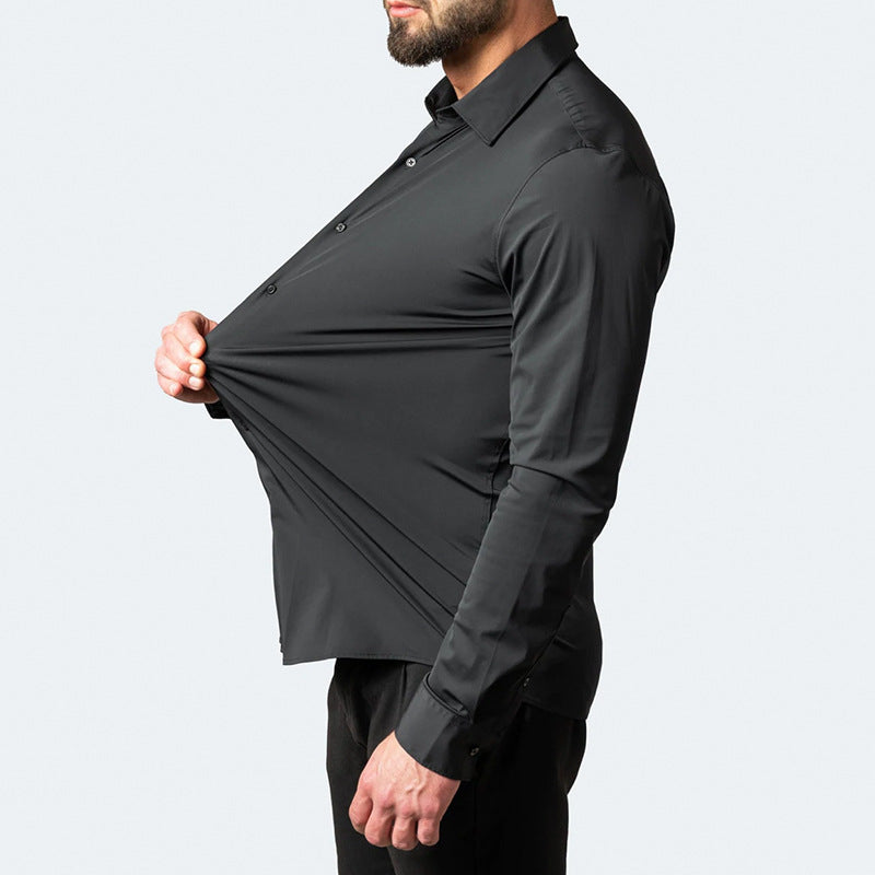 Men's Stretch Button-Down Shirt - Comfortable and Wrinkle-Free