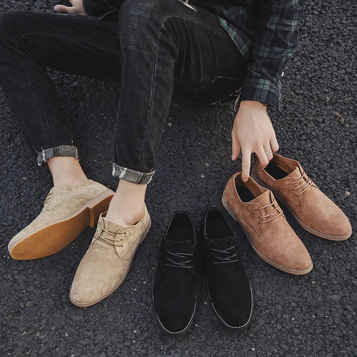 Men's Comfortable Suede Derby Shoes