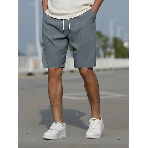 Men's Relaxed Fit High Waist Casual Shorts