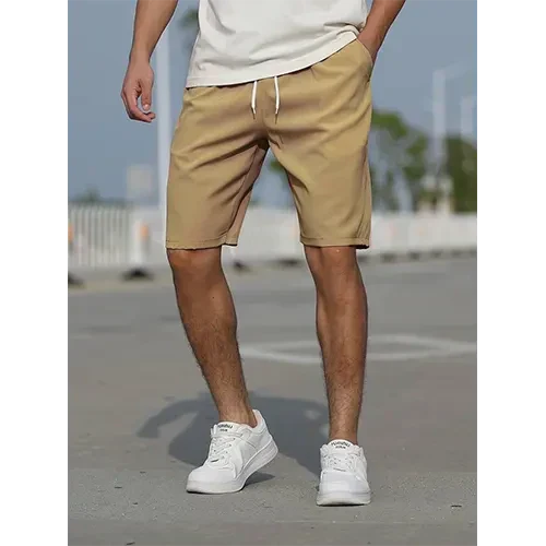 Men's Relaxed Fit High Waist Casual Shorts