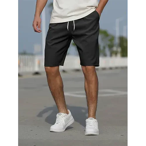Men's Relaxed Fit High Waist Casual Shorts