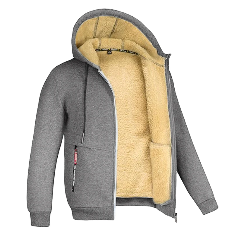 Men's Warm Sherpa Fleece Lined Hoodie